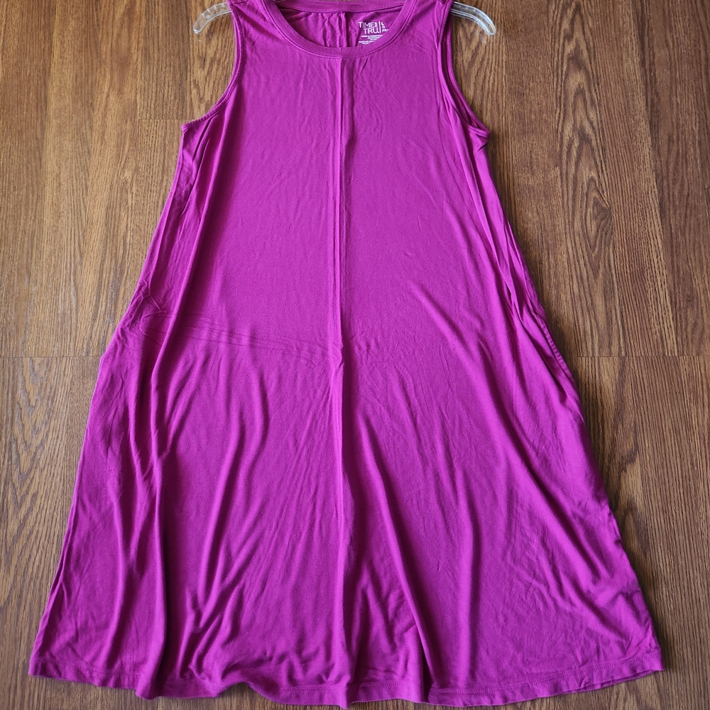 Time and Tru Pink Sundress Sleeveless Casual